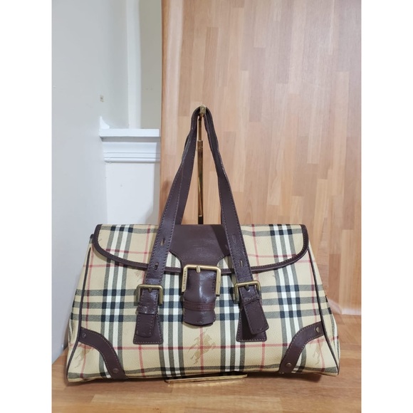 Burberry Handbags - Authentic Burberry Ecordelia Haymarket Check Satchel Shoulder Bag